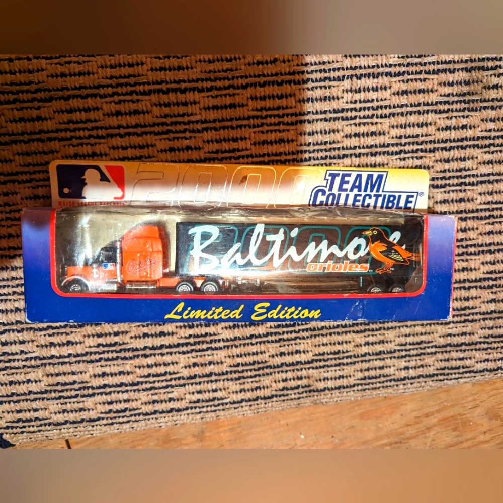 Baltimore Orioles truck and trailer